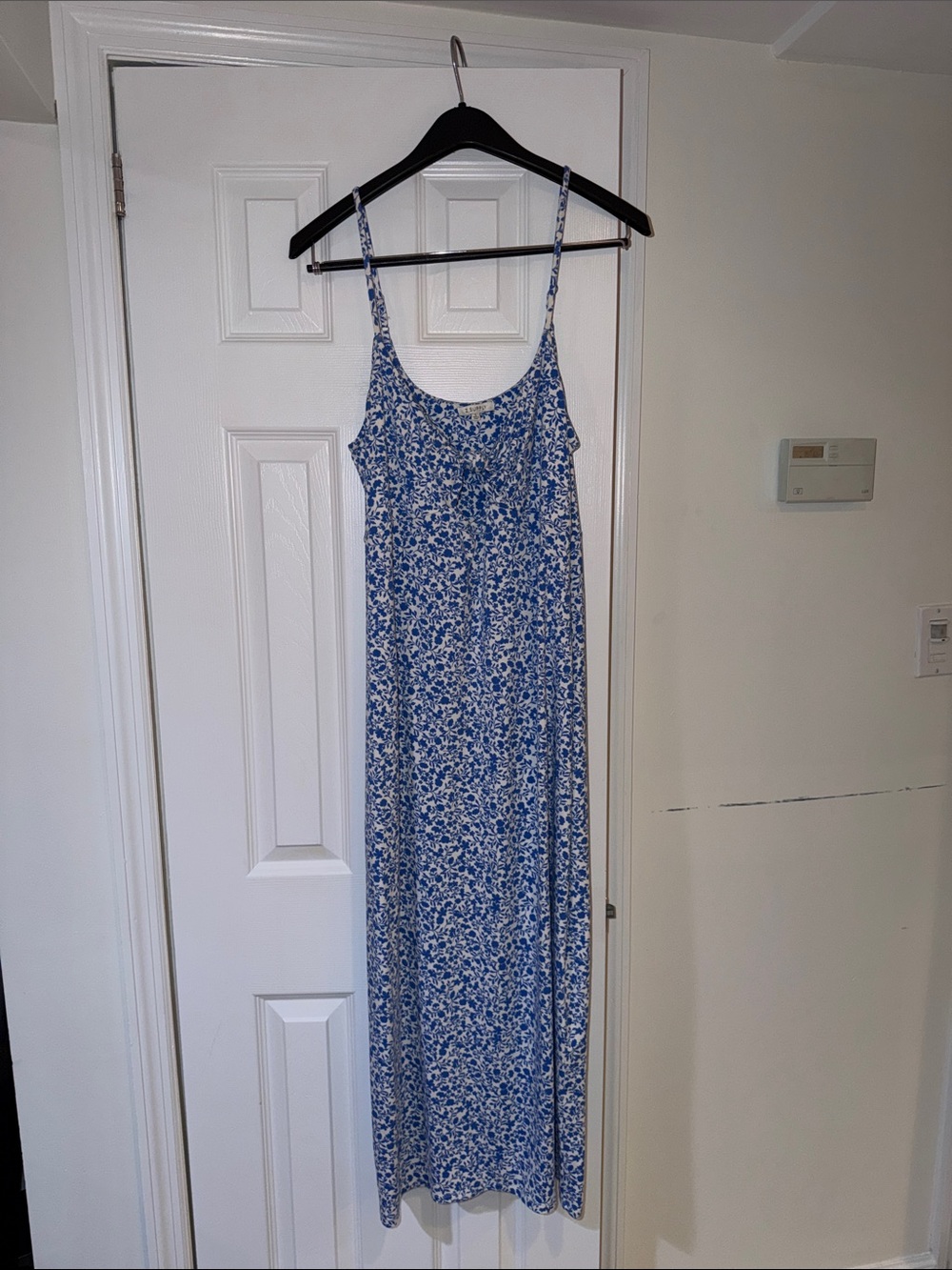 Z Supply Blue Floral Midi Slip Dress